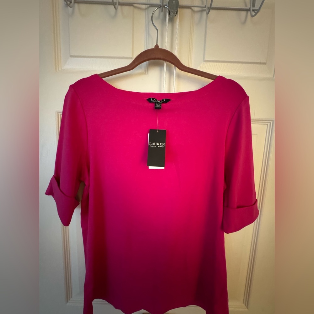 Ralph Lauren Fuchsia Women's Blouse size XL